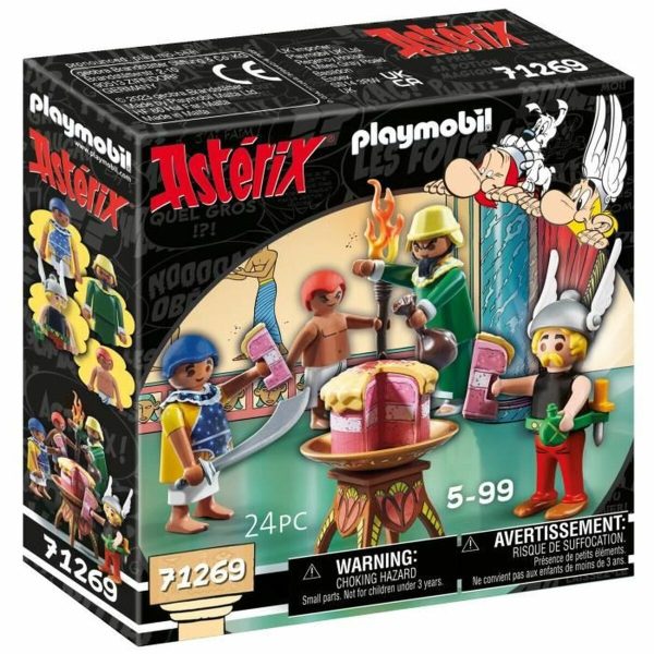 Playset Playmobil Asterix: Amonbofis and the poisoned cake 71268 24 Pieces Fashion