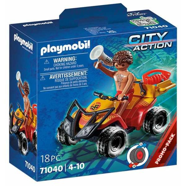 Playset Playmobil City Action Rescue Quad  18 Pieces 71040 For Discount