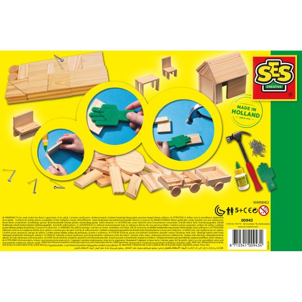 Playset SES Creative Joinery Workshop 57 Pieces on Sale