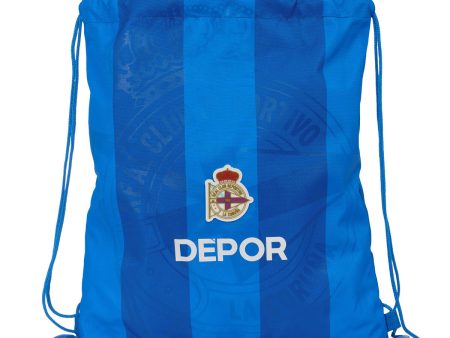 Backpack with Strings R. C. Deportivo de La Coruña Blue 35 x 40 x 1 cm For Discount