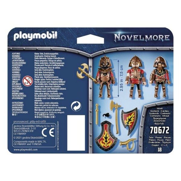 Set of Figures Novelmore Fire Knigths Playmobil 70672 (18 pcs) Sale