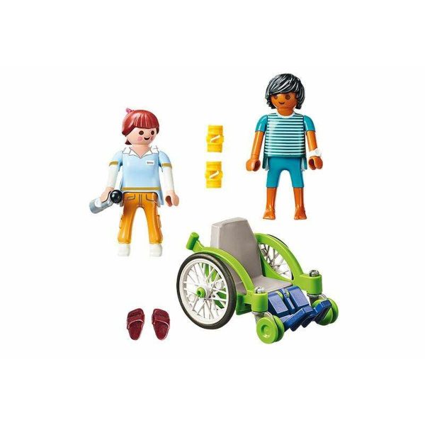 Playset Playmobil City Life Patient in Wheelchair 20 Pieces Discount