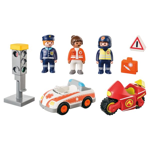 Playset Playmobil 71156 1.2.3 Day to Day Heroes 8 Pieces For Discount