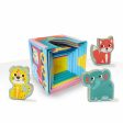 Playset SES Creative Block tower to stack with animal figurines 10 Pieces Online Sale