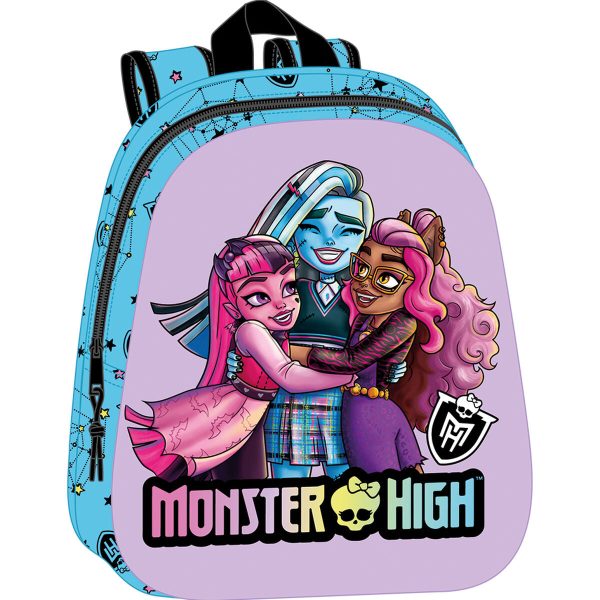 School Bag Monster High Blue Lilac 27 x 33 x 10 cm Online