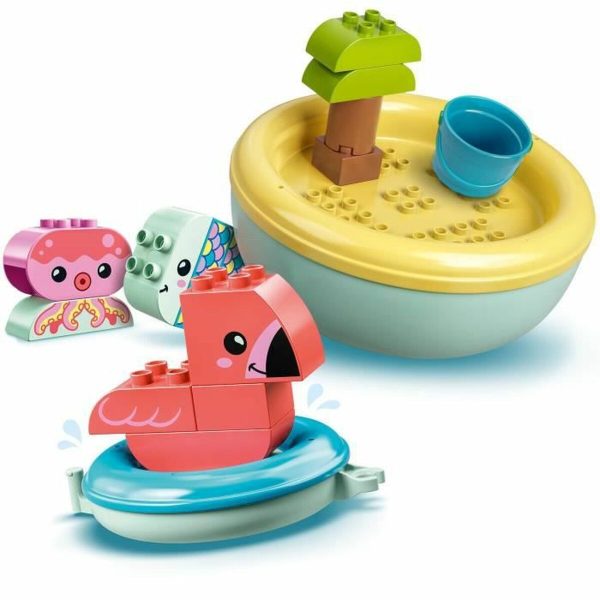 Playset Lego  Bath Toy: Floating Animal Island 20 Pieces Hot on Sale