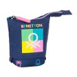 Pencil Holder Case Benetton Cool Navy Blue 8 x 19 x 6 cm Online