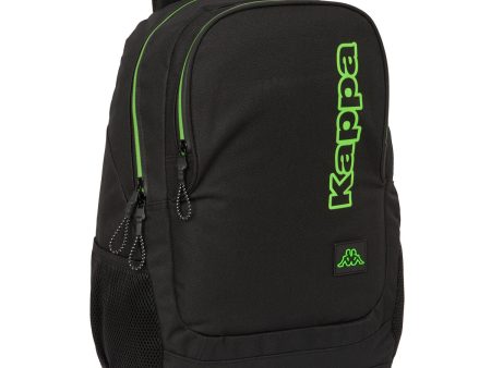 School Bag Kappa Black Black 32 x 44 x 16 cm Discount