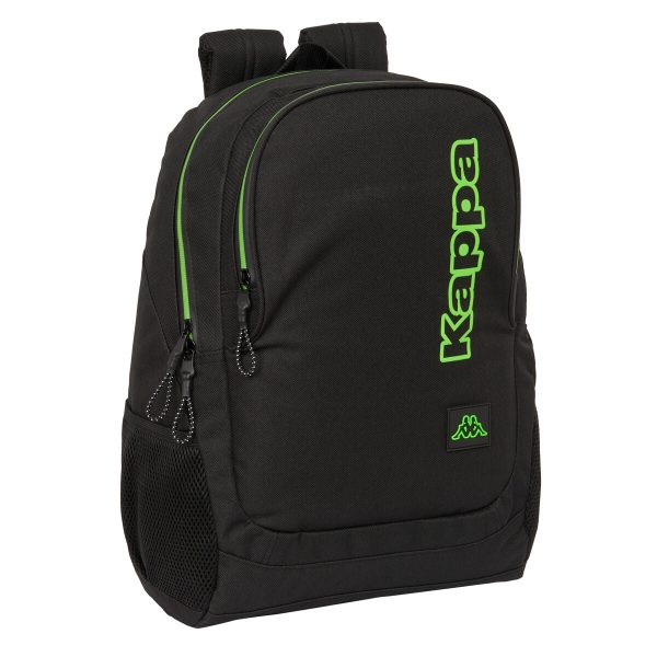 School Bag Kappa Black Black 32 x 44 x 16 cm Discount