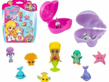 Set of Bath time Animals Bizak 63157597 (12 pcs) Plastic Supply