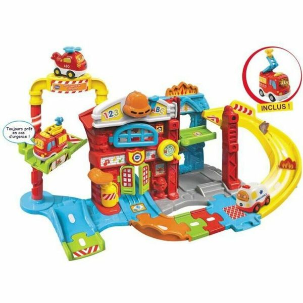 Vehicle Playset Vtech Maxi Fire Station with sound (FR) Online now