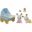 Playset Sylvanian Families Chocolate Bunny Twins and Double Stroller Sale