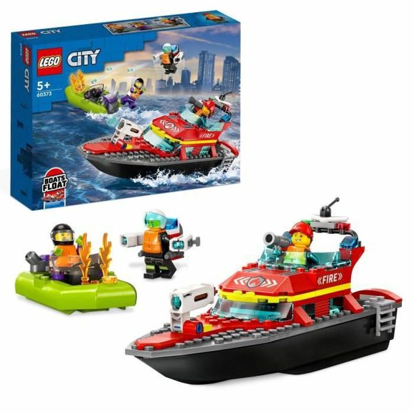 Playset Lego City 60373 The firefighters  rescue boat Multicolour 144 Pieces Online Sale