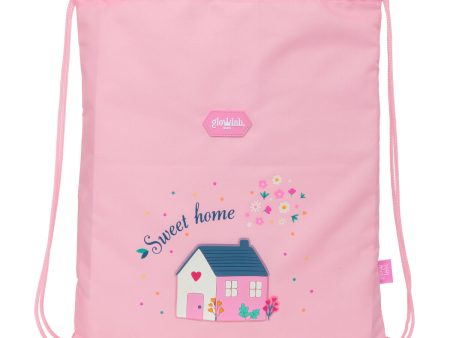 Backpack with Strings Glow Lab Sweet home Pink 26 x 34 x 1 cm Online now