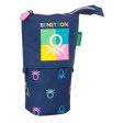 Pencil Holder Case Benetton Cool Navy Blue 8 x 19 x 6 cm Online