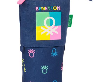 Pencil Holder Case Benetton Cool Navy Blue 8 x 19 x 6 cm Online