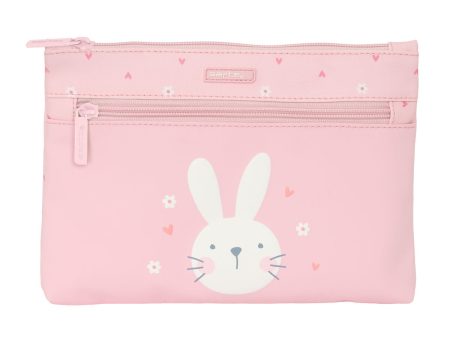 School Case Safta Bunny Rabbit Pink 23 x 16 x 3 cm For Discount