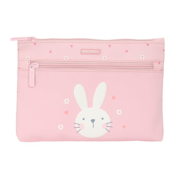 School Case Safta Bunny Rabbit Pink 23 x 16 x 3 cm For Discount