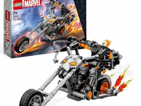 Playset Lego Marvel 76245 The robot and motorcycle of Ghost Rider Multicolour + 7 Years 264 piezas For Cheap