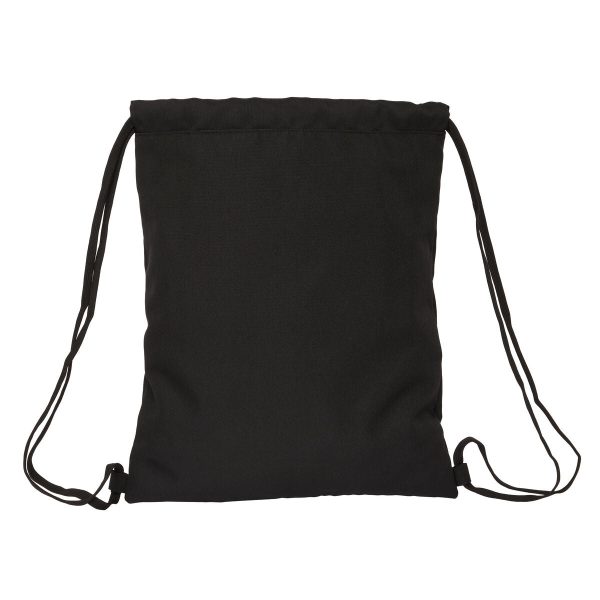 Backpack with Strings Kappa Black Black 35 x 40 x 1 cm For Discount