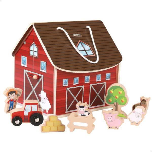 Playset Woomax Farm 9 Pieces 4 Units 19 x 18 x 19 cm For Discount