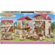 Playset Sylvanian Families Red Roof Country Home Doll s House Rabbit Supply