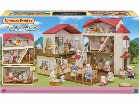 Playset Sylvanian Families Red Roof Country Home Doll s House Rabbit Supply