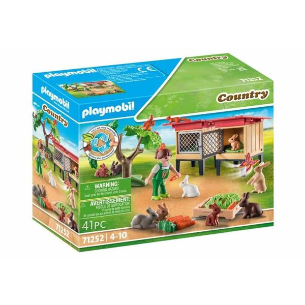 Playset Playmobil 71252 Country Rabbit Hutch 41 Pieces Online