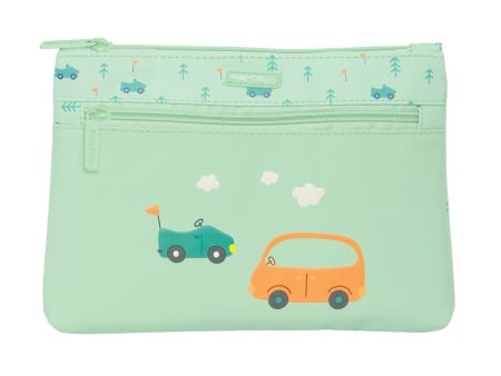 School Case Safta Coches Cars Green 23 x 16 x 3 cm Discount