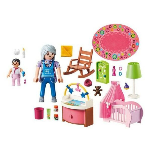 Playset Dollhouse Baby s Room Playmobil 70210 - Nursery (43 pcs) Sale