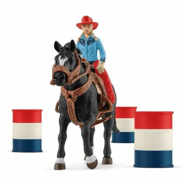 Playset Schleich Cowgirl Barrel Racing Fun Hot on Sale