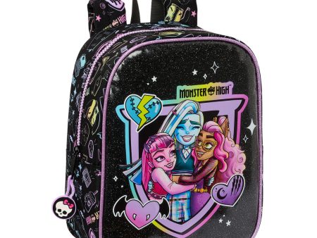 Child bag Monster High Black 22 x 27 x 10 cm Online now