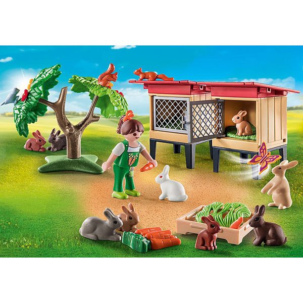 Playset Playmobil 71252 Country Rabbit Hutch 41 Pieces Online