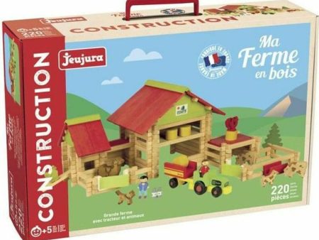 Playset Jeujura Large farm 220 Pieces Online Sale