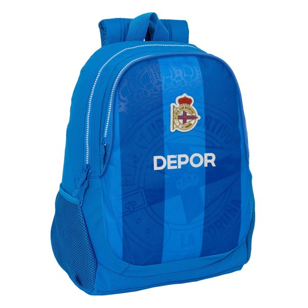 School Bag R. C. Deportivo de La Coruña Blue 32 x 44 x 16 cm on Sale