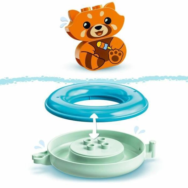 Playset Lego 10964 DUPLO Bath Toy: Floating Red Panda (5 Pieces) For Discount