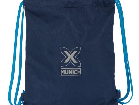 Backpack with Strings Munich Nautic Navy Blue 35 x 40 x 1 cm Online Sale