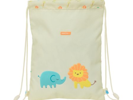 Backpack with Strings Safta Selva White 26 x 34 x 1 cm Sale