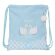 Backpack with Strings Glow Lab Cisnes Blue 35 x 40 x 1 cm on Sale