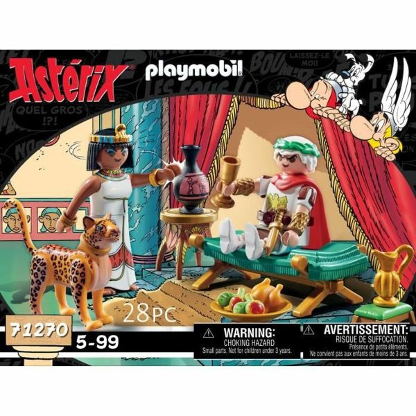 Playset Playmobil 71270 - Asterix: César and Cleopatra 28 Pieces For Discount