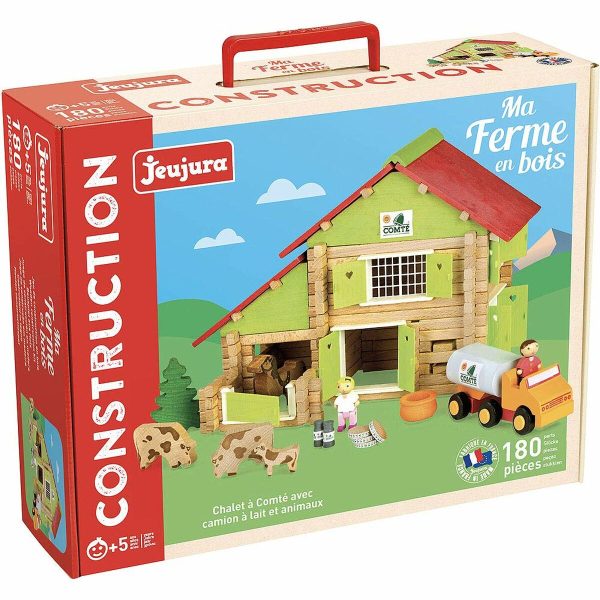 Playset Jeujura My Wooden Farm 180 Pieces Online