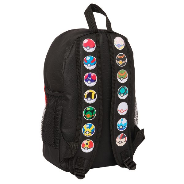 School Bag Pokémon Black Red 28 x 40 x 12 cm For Cheap