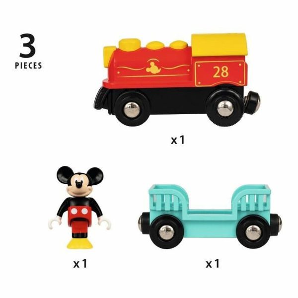 Playset Brio Micky Mouse Battery Train 3 Pieces Fashion