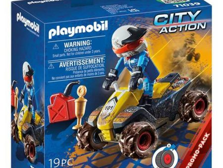 Playset Playmobil City Action Offroad Quad 19 Pieces 71039 Sale