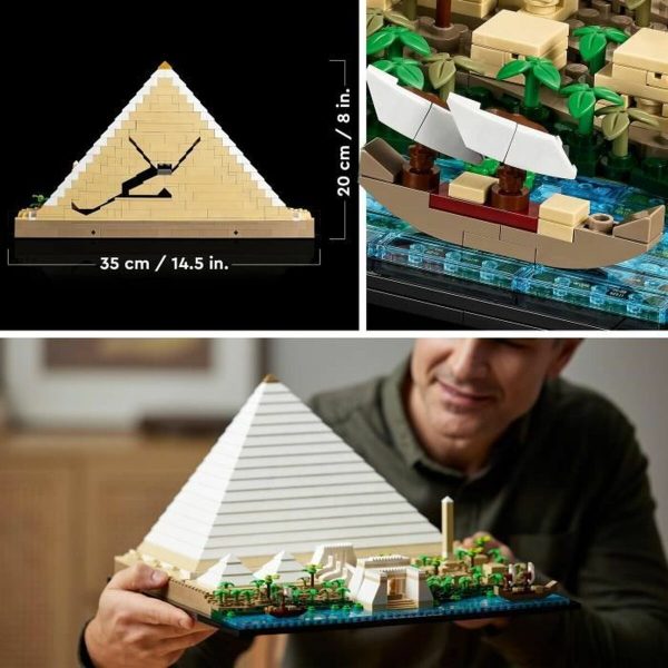 Playset   Lego 21058 Architecture The Great Pyramid of Giza         1476 Pieces Online Hot Sale