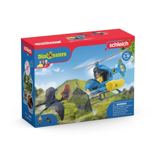 Helicopter Schleich Dinosaurs + 5 Years 19 Pieces For Discount