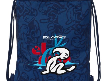 Backpack with Strings El Niño Paradise Navy Blue 35 x 40 x 1 cm For Discount