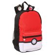 School Bag Pokémon Black Red 28 x 40 x 12 cm For Cheap