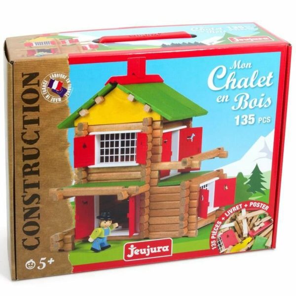 Playset Jeujura My Wooden Chalet 135 Pieces For Discount