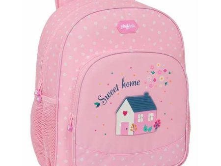 School Bag Glow Lab Sweet home Pink 32 X 38 X 12 cm Fashion